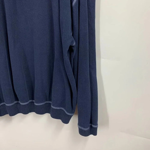 Tommy Bahama Men's Island Zone Relaxed 1/4 Zip Cotton Pullover Size L - Picture 4 of 10